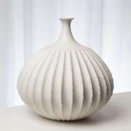 Picture of SAWTOOTH VASE COLLECTION-RUSTIC WHITE