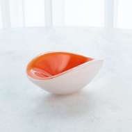 Picture of PINCHED CASED GLASS BOWL-ORANGE