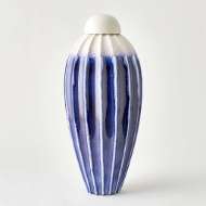 Picture of FLUTED JARS W/LID-COBALT