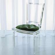 Picture of MARILYN ACRYLIC SIDE CHAIR-EMERALD GREEN