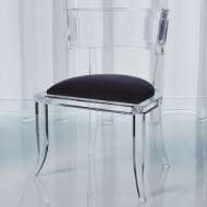 Picture of KLISMOS ACRYLIC CHAIR-BLACK