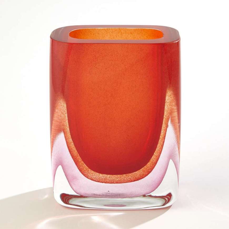 Picture of BOREALIS VASE-BURGUNDY