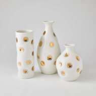 Picture of DIMPLES VASE-WHITE