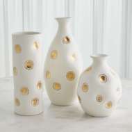 Picture of DIMPLES VASE-WHITE