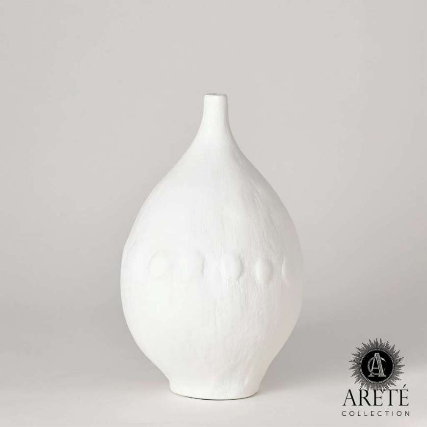 Picture of MODERNIST VASE-WHITE PLASTER