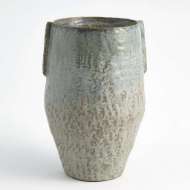 Picture of PINCH POT VASE-REACTIVE SEAFOAM