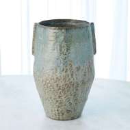 Picture of PINCH POT VASE-REACTIVE SEAFOAM