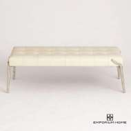 Picture of BRISTOL BRANCH BENCH-MILK LEATHER