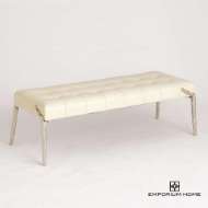 Picture of BRISTOL BRANCH BENCH-MILK LEATHER