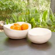 Picture of ORGANIC ROUND BOWLS - MATTE WHITE