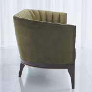 Picture of CHANNEL BACK SOFA-MOSS VELVET