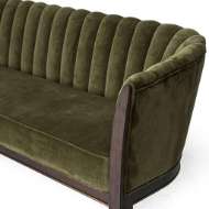 Picture of CHANNEL BACK SOFA-MOSS VELVET