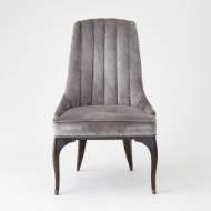 Picture of CHANNEL TUFTED DINING CHAIR-GARGOYLE