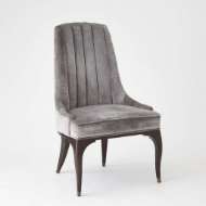 Picture of CHANNEL TUFTED DINING CHAIR-GARGOYLE