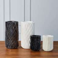 Picture of RADIATOR SWIRL VASES-MATTE WHITE