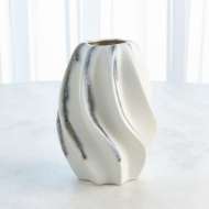 Picture of TWIST VASE-INDIGO DRIP