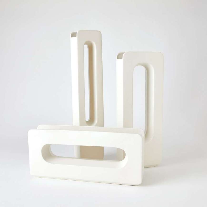 Picture of RECTANGLE VASE-WHITE