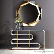 Picture of MADELEINE MIRROR-GOLD LEAF