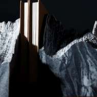 Picture of PAIR MOUNTAIN SUMMIT BOOKENDS-BLACK MARBLE