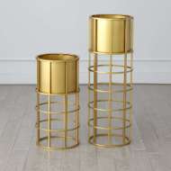 Picture of RINGED PLANTER-BRASS