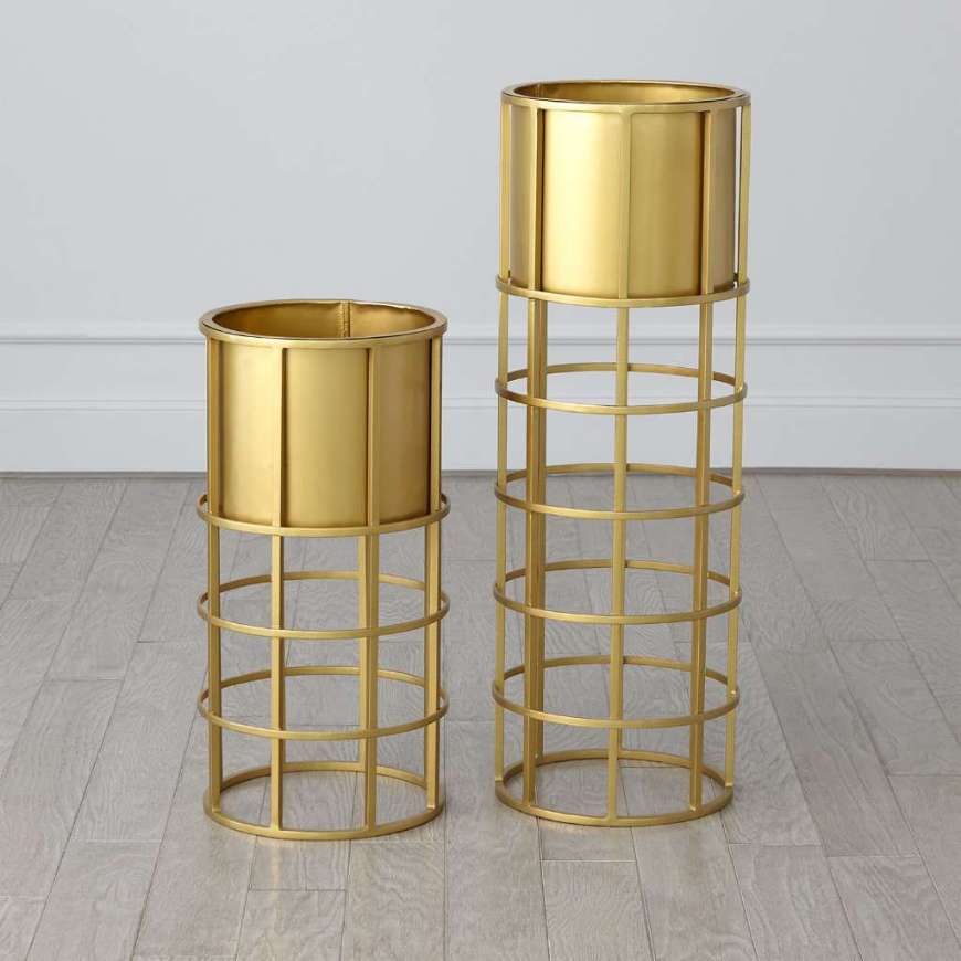 Picture of RINGED PLANTER-BRASS