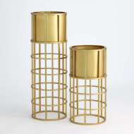 Picture of RINGED PLANTER-BRASS