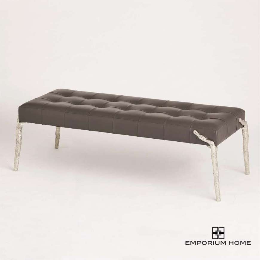 Picture of BRISTOL BRANCH BENCH-GRAPHITE LEATHER