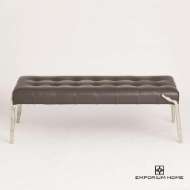 Picture of BRISTOL BRANCH BENCH-GRAPHITE LEATHER