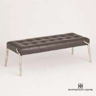 Picture of BRISTOL BRANCH BENCH-GRAPHITE LEATHER