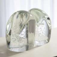 Picture of CHUNK BOOKENDS-CLEAR W/BUBBLES