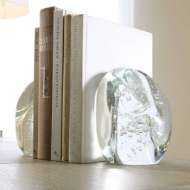 Picture of CHUNK BOOKENDS-CLEAR W/BUBBLES