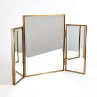 Picture of TRI-FOLD VANITY MIRROR-ANTIQUE BRASS