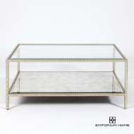 Picture of STUD COFFEE TABLE-SILVER LEAF