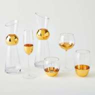 Picture of METALLIC ORB GLASSWARE COLLECTION-GOLD