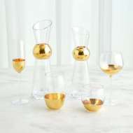 Picture of METALLIC ORB GLASSWARE COLLECTION-GOLD