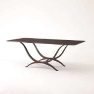 Picture of CHORDA DINING TABLE-BRONZE-RECTANGLE