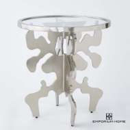 Picture of INK BLOT SIDE TABLE-NICKEL