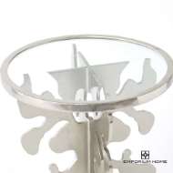 Picture of INK BLOT SIDE TABLE-NICKEL