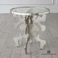 Picture of INK BLOT SIDE TABLE-NICKEL