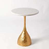 Picture of GOBLET TABLE-GOLD LEAF