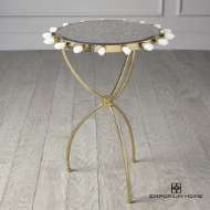 Picture of LOLA QUARTZ TABLE-BRASS