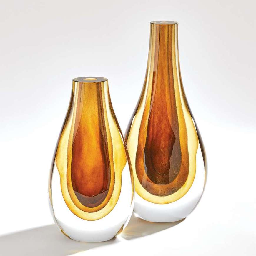 Picture of GRADIENT VASES-AMBER