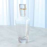 Picture of HAMMERED DECANTER-CLEAR W/GOLD RIM