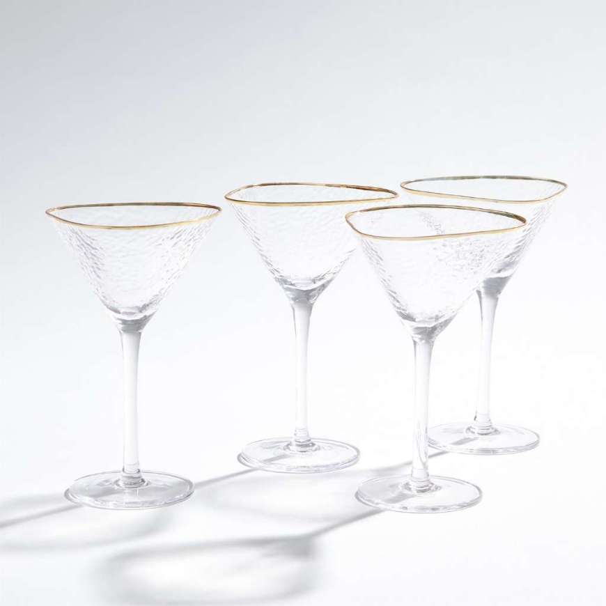 Picture of S/4 HAMMERED MARTINI GLASSES