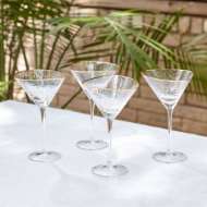 Picture of S/4 HAMMERED MARTINI GLASSES