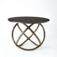 Picture of ASTRO TABLE-ANTIQUE BRASS W/BLACK GRANITE