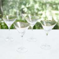 Picture of S/4 HAMMERED MARTINI GLASSES