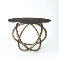 Picture of ASTRO TABLE-ANTIQUE BRASS W/BLACK GRANITE