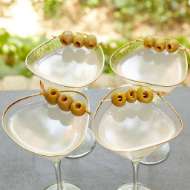 Picture of S/4 HAMMERED MARTINI GLASSES