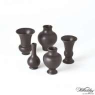 Picture of S/5 MINI CHINOISE VASES-MATTE BLACK